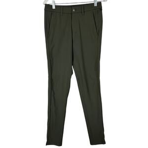 Lululemon Commission Pant Skinny Warpstreme Dark Olive Men's Size 28 x 31 EUC